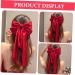 HAPINARY Hair Bow Barrette Satin Ribbon Hairpin Hair Clip Hair Pin Hair Ribbons Hair Barrettes Bows for Hair Bows for Women Accessories for Teen Girls Back of Miss Red Metal Bow Tie - Buy Online on GoSupps.com