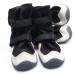 Dog shoes Paw protection 4 pieces of waterproof dog shoes with a non -slip sole and adjustable reflective Velcro fastener breathable dog shoes outdoor for medium and large dogs (XXL) XXL black