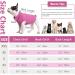 Pink Dog Fleece Vest with Turtleneck for Small Medium Dogs - Winter Jacket with Leash Hole - Buy Online on GoSupps.com