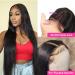 Weydlor 18 Straight Lace Closure Wig | 100% Human Hair | Pre-plucked with Baby Hair | 150% Density | Natural Color | for Black Women - Buy Online on GoSupps.com
