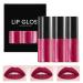 Christmas Lip Gloss Set - Velvet Long Lasting High Pigment Nude Waterproof Makeup for Women and Girls | Organic and Toddler Safe - Buy Online on GoSupps.com
