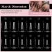 Clear Nail Tips Set EARLMONI 120 Pieces Acrylic Nail Tips 12 Sizes Soft Gel False Nails with Glue Nail Extension kit for Nail DIY - Buy Online on GoSupps.com