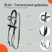 RL24 Real Leather Bridle for Horses | Funny HKM Wooden Horse Accessories | Black Bridle with Reins | Perfect Horse Toys for Children - Buy Online on GoSupps.com