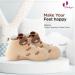 Babyio Anti-Slip Baby Sock Shoe for First Walking - Brown 18-24 Months - Buy Online on GoSupps.com