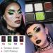 Afflano Smokey Green Eyeshadow Palette - Cyber Goth Makeup Highly Pigmented Long Lasting - Perfect for Girls & Women with Green Eyes - International Shipping Available - Buy Online on GoSupps.com