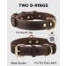 Joytale Leather Dog Collar with QR ID - Soft Durable & Adjustable for Large Dogs (38-48cm) - Brown - Buy Online on GoSupps.com