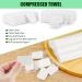 Compressed Disposable Face Towels - Soft Cleansing Cloths for Beauty Travel & Personal Care (50PCS) - Large Portable Washcloths - Buy Online on GoSupps.com
