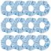 Araluky 12 Pack Blue Velvet Hair Scrunchies for Women Girls DIY Tie Dye Elastic Thin Hair Bands Velvet Hair Scrunchies for Women's Hair Satin Scrunchy Hair Ties Rop Bulk Hair Accessories