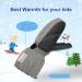 BQA Kids Ski Mittens - Toddler Winter Snow Mittens with Thinsulate Insulation - Waterproof Mittens with String for Boys Girls (Gray, 2-4Y) - Buy Online on GoSupps.com