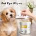 Wpsagek 200pcs Pet Eye Cleaning Wet Wipes Tear Stain Remover For Dogs Eyes cat Cleaning Cotton Pads Unscented Gentle Pet Ear Stain Remover - Buy Online on GoSupps.com