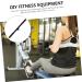 BESPORTBLE 2pcs Lever Handle Locking Doorway Pullup Bar Tension Rod Bar Strength Training Tool Exercise Bar Household Appliances Body Workout Bar Home Indoor Cable Accessories Iron To Rotate Black 50X3X3CM - Buy Online on GoSupps.com