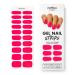 MOYOU LONDON Semi Cured Gel Nail Wraps 20 Pcs Gel Nail Polish Strips for Salon-Quality Manicure Set with Nail File & Wooden Cuticle Stick (UV/LED Lamp Required) - Pinky Promise