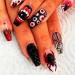 Spooky False Nail 1 Set Halloween Style 3d Effect Eyeball Spider Fangs Decor Fake Nails Easy Removal Great Stickiness Party Cosplay Diy Art Accessory Spider - Buy Online on GoSupps.com