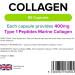 Lindens - Collagen 400mg - 90 Capsules - One-A-Day - UK Made - Marine Source Hydrolysed Collagen - Supports Bones Cartilage Ligaments Tendons and Connective Tissues - Letterbox Friendly - Buy Online on GoSupps.com