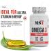 MST Omega 3 triglyceride 75 high dose 1000 mg fish oil per capsule 750 mg omega 3 fatty acids EPA + DHA better bioavailability pure & laboratory tested 180 capsules - Buy Online on GoSupps.com