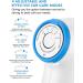 Electric Ear Cleaner - USB-Rechargeable Ear Irrigation System with Water Pressure Levels for Safe Ear Wax Removal - Ear Flushing Kit with LED Lights for Adults and Kids - Blue - Buy Online on GoSupps.com