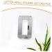 Letter O Wall Decor - 3D Silver Foam Alphabet for Bachelorette & Disco Party - Adhesive Wall Decal for International Shipping - Buy Online on GoSupps.com