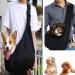 Hand-Free Pet Sling Carrier for Small to Medium Dogs and Cats | Adjustable Shoulder Strap (Black) - Buy Online on GoSupps.com