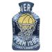 Basketball Hot Water Bottle With Cover Plush Bed Bottle Hand Warmer For Adults And Children 26.5X15.3cm