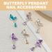 10x/Pack Butterfly Wing Nails Charm Butterfly Pendants Charm Decorations Dangle Nails Charm Nails Supplies Hy4364 - Buy Online on GoSupps.com