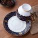 Pattern Vintage Ceramic Coffee Cup and Saucer Set Timpani Breakfast Cup Home Kitchen Office - Buy Online on GoSupps.com