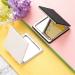 YEOTWIN Compact Square PU Leather Makeup Mirror Set - 1X and 3X Magnification, Double-Sided Hand Mirror for Purses and Travel (2pcs) - Buy Online on GoSupps.com