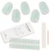 Kalolary 20PCS Gel Nail Polish Strips Nail Gel Art Sticker Full Nail Wraps Decals with Nail File and Stick for Women Girls Nail Art Decor (UV/LED Lamp Required) (D)