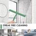 Masthome 9 Inch Silicone Shower Squeegee for Glass Doors with Hook - Ideal for Bathroom, Shower Doors, Windows, Mirrors, Tiles, and Car Windows - Includes 2 Cleaning Cloths - Buy Online on GoSupps.com