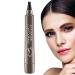 Eye Brow Pencil | Four Forked Eyebrow Pencil Microblading Eyebrow Pencil Long-Lasting Eyebrow Makeup for Natural-Looking Eyebrow Ngumms Gray Brown
