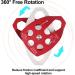 Newdoar 30kn Rope Roll Deflection Roller - CE Certified Double Roller for Rescue & Tree Climbing | Max 16mm | Swivel Plate | Durable Red - Buy Online on GoSupps.com