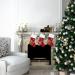 Belupai 17.3 Embroidered Velvet Christmas Stocking | Red Classic Holiday Gift Bag with Reindeer/Snow Design | Perfect for Fireplace Decor - Buy Online on GoSupps.com