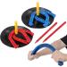 FIELDAY Rubber Horseshoes Yard Game Set - 10 PCS with 4 Horseshoes, 4 Stakes, and 2 Rubber Mats - Outdoor & Indoor Games for Kids - Classic Game for Beach, Backyard, Camping - Buy Online on GoSupps.com
