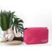 Cooja Hanging Toiletry Bag for Women with Hook & Handle - 1 Makeup Toilet Bag + 2 Drawstring Bags, Rose Red - Buy Online on GoSupps.com