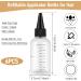 ASTER 6 Pack Hair Oil Applicator Bottle 2 Ounce Refillable Hair Dye Bottle Empty Plastic Oil Bottle for Hair with Ratio Graduated Scale Opossum Hair Oil Applicator with Twist Top Cap Black - Buy Online on GoSupps.com