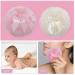 Sibba Large Fluffy Powder Puff - Reusable Velour Face & Body Makeup Tool (2-Pack: Pink & Beige 10 cm) - Ultra-Soft Washable Perfect for Loose Powder Application - Buy Online on GoSupps.com