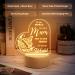 Engraved Acrylic Night Light - Special Christmas & Birthday Gifts for Mum from Daughter - Buy Online on GoSupps.com