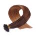 Premium Keratin Bonding #2/8 Ombre 60cm 50 Strands 1g 100% Remy U-Tip Hair Extensions | Novon Hair Extensions - Buy Online on GoSupps.com
