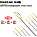 90pcs Cross Stitch Needles + Needle Threader Set | Golden Color Large Eyes | DIY Embroidery Hand Needles | Sewing Needles in Transparent Box | Sizes 22, 24, 26 - Buy Online on GoSupps.com