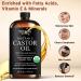 Organic Castor Oil for Hair Growth & Skin | 100% Pure Cold Pressed | USDA Certified | Hexane Free | 16 fl oz - Buy Online on GoSupps.com
