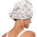 Flowers Watercolor Dry Hair Cap - 2 Piece Quick Drying Towel Set with Button Headband | Super Absorbent & Soft Comfort for All Hair Types - Buy Online on GoSupps.com