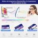 DOOViC Blue Light Filter Glasses for Women - Oversized JS028 Black 1.75x Reading Glasses - Stylish & Comfortable - Buy Online on GoSupps.com