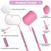 Large Stainless Steel Lash Mirror with Storage Bag - Perfect for Eyelash Extension Makeup Inspections - Pink - Buy Online on GoSupps.com