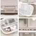 ZUMASO Daily Pill Organizer - 8 Compartment Travel Container for Vitamins & Medications | Portable Beige Pill Box - Buy Online on GoSupps.com