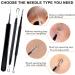 Pore Removal Tool Acne Blackhead Remover Kit | 7Pcs Stainless Steel Extractor Set in Leather Bag - Buy Online on GoSupps.com