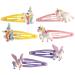 Unicorn Snap Hair Clips 6Pcs Little Girls Toddlers Kids Hair Clips Unicorn Party Birthday Gift