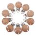 Pacifier Clip for Wooden Teether 15PCS Holder for Teething Toys DIY Soother Accessories  Natural Beech Wood