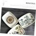 Amosfun 3pcs Ceramic Hand-painted Soap Dish Soap Holder Tank Storage Organizer Soap Container Soap Stand Soap Dishes for Bathroom Creative Soap Dish Bathroom Soap Dish White Ceramics Tray - Buy Online on GoSupps.com
