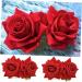 Beaupretty Hair Accessory for Women Barrettes for Women Hair Combs for Women Rose Hair Comb Rose Hair Clip Flower Hair Comb Fork Comb Hairpin Hair Accessories Red Headgear - Buy Online on GoSupps.com