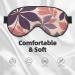 Elegant Grape Leaves Print Eye Mask | Adjustable & Breathable Light Blocking Sleep Mask - Double-Sided Comfort - Buy Online on GoSupps.com