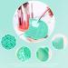 FRCOLOR Makeup Brush Storage Box & Cleaning Mat - 11x11cm Eco-Friendly Tool Stand for Brushes - Hair Brush Cleaner & Air Dry Rack in Green - Buy Online on GoSupps.com